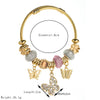 Alloy Beaded Bracelet Set With Diamonds Butterfly Geometric Style Women's