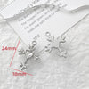 Alloy Beaded Pendant Bracelet Necklace With Cross And Bear Black Pink Lovely Style Electroplated Line Pattern