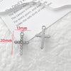 Alloy Beaded Pendant Bracelet Necklace With Cross And Bear Black Pink Lovely Style Electroplated Line Pattern