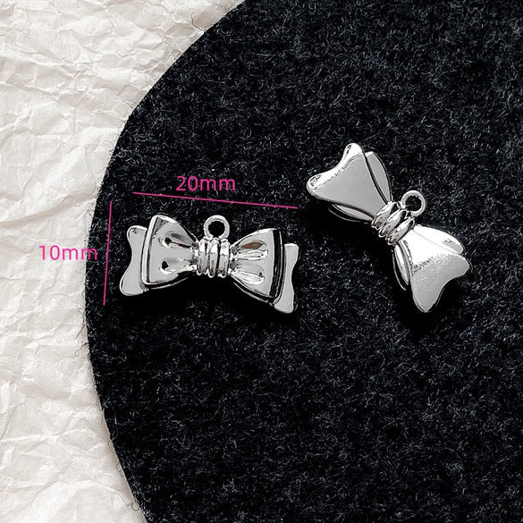 Alloy Beaded Pink Sweetheart Butterfly Love Cross Cat Pendant Electroplated Handmade Bracelet Necklace Accessories With Stars Love Pattern