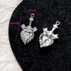 Alloy Beaded Pink Sweetheart Butterfly Love Cross Cat Pendant Electroplated Handmade Bracelet Necklace Accessories With Stars Love Pattern