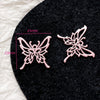 Alloy Beaded Pink Sweetheart Butterfly Love Cross Cat Pendant Electroplated Handmade Bracelet Necklace Accessories With Stars Love Pattern
