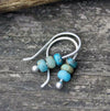 Alloy Beaded Turquoise Snowflake Geometric Women's Earrings