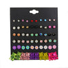 Alloy Bear Shape Stud Earrings With Animal Zodiac Diamond Design For Girls
