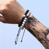 Alloy Black Gallstone And Black Magic Sand Manual Crafted Geometric Style Unisex Bracelet