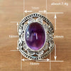Alloy Bohemian Distressed Ring With Carved Flower And Leaf Pattern For Women
