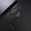 Alloy Bolo Tie Retro Geometric And Plaid Style Unisex Accessories