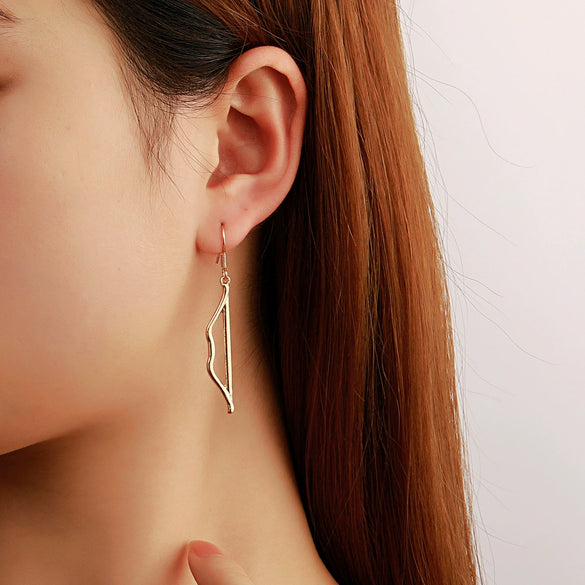 Alloy Bow And Arrow Geometric Earrings For Women