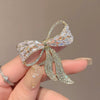 Alloy Bow Brooch With Electroplating For Ladies