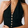 Alloy Bow Design Electroplating Long Necklace For Women