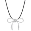 Alloy Bow Elegant Electroplating Necklace For Women