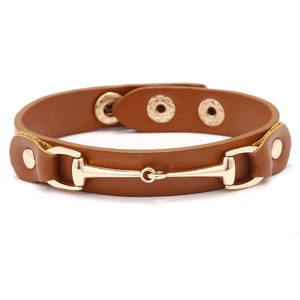 Alloy Bracelet Fashion Simple Adjustable Horseshoe Buckle Geometric Electroplated Unisex Women's
