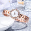 Alloy Bracelet Rhinestone Twopiece Fashion Watches For Men And Women Students