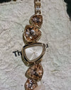 Alloy Bracelet Watch Irregular Crystal Strap Light Luxury Fashion Design