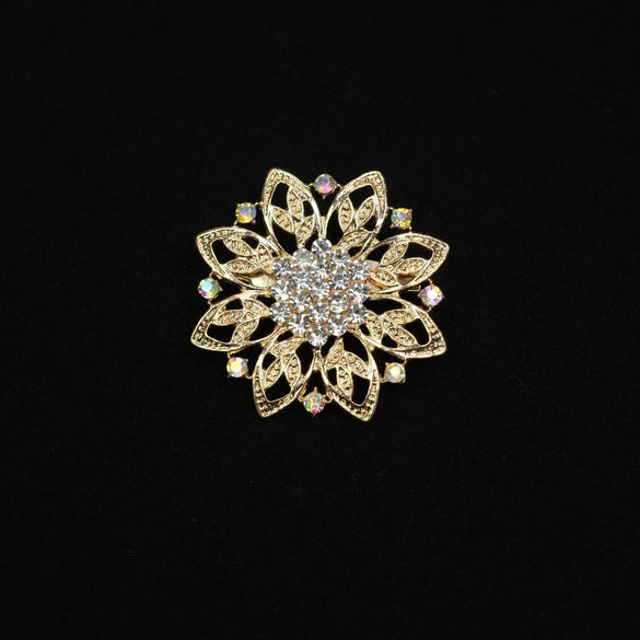 Alloy Brooch Diamond Geometric Style Electroplating For Women And Unisex