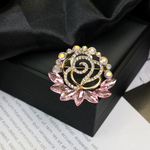 Alloy Brooch Luxury Retro Style With Flower And Star Pattern Electroplated