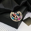 Alloy Brooch Luxury Retro Style With Flower And Star Pattern Electroplated