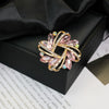 Alloy Brooch Luxury Retro Style With Flower And Star Pattern Electroplated