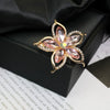 Alloy Brooch Luxury Retro Style With Flower And Star Pattern Electroplated