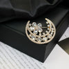 Alloy Brooch Luxury Retro Style With Flower And Star Pattern Electroplated