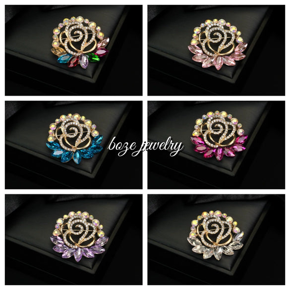 Alloy Brooch Luxury Retro Style With Flower And Star Pattern Electroplated