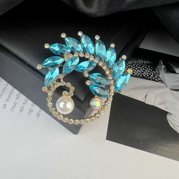 Alloy Brooch Luxury Retro Style With Flower And Star Pattern Electroplated