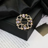Alloy Brooch Luxury Retro Style With Flower And Star Pattern Electroplated
