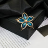 Alloy Brooch Luxury Retro Style With Flower And Star Pattern Electroplated