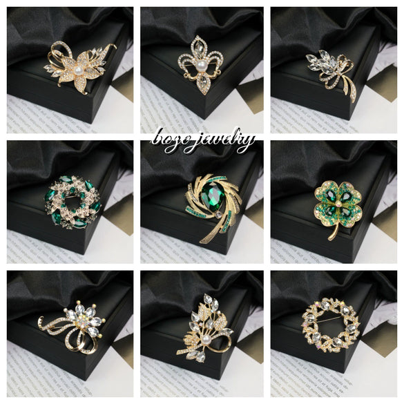 Alloy Brooch Star Animal Flower Bow Leaf Pattern Electroplating Simple Fashionable Personality
