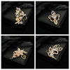 Alloy Brooch Star Animal Flower Bow Leaf Pattern Electroplating Simple Fashionable Personality
