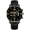 Alloy Business Casual Men's Round Dial Quartz Belt Watch With Scale Display And Horseshoe Buckle