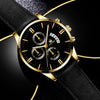 Alloy Business Casual Men's Round Dial Quartz Belt Watch With Scale Display And Horseshoe Buckle