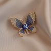 Alloy Butterfly Brooch Electroplating Minimalist Animal Style Female Jewelry Fixed Pin