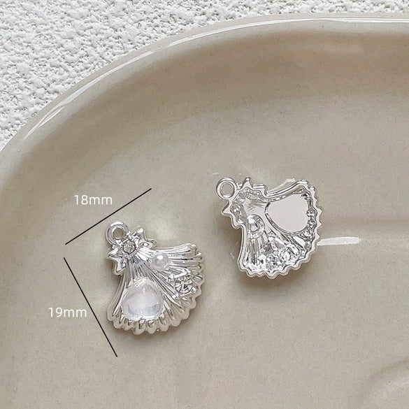 Alloy Butterfly Moon Pendant Diy Handmade Bracelet Necklace Beaded Mobile Phone Chain Accessories Electroplating