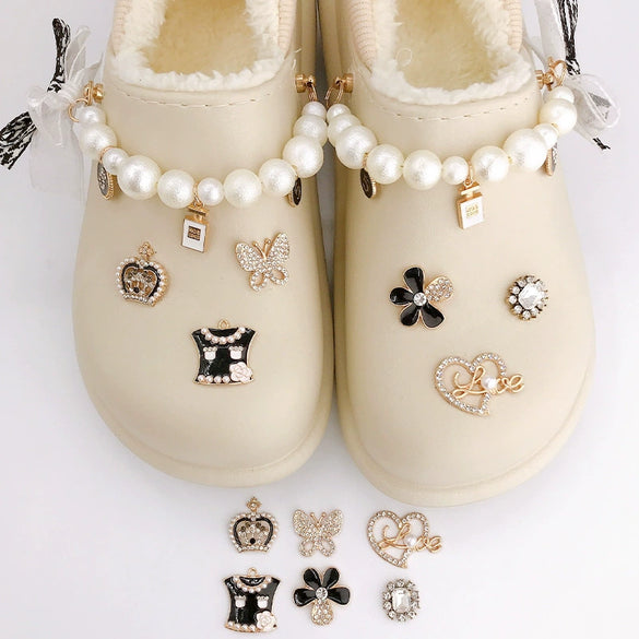Alloy Butterfly Pattern Electroplated Fashion Ol Style Slippers And Bracelet Accessories