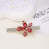 Alloy Butterfly Rhinestone Duckbill Side Clip Hairpin For Women Set With Diamonds