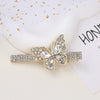 Alloy Butterfly Rhinestone Duckbill Side Clip Hairpin For Women Set With Diamonds