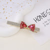Alloy Butterfly Rhinestone Duckbill Side Clip Hairpin For Women Set With Diamonds