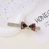Alloy Butterfly Rhinestone Duckbill Side Clip Hairpin For Women Set With Diamonds