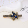 Alloy Butterfly Rhinestone Duckbill Side Clip Hairpin For Women Set With Diamonds