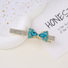 Alloy Butterfly Rhinestone Duckbill Side Clip Hairpin For Women Set With Diamonds