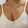 Alloy Butterfly Women's Collarbone Necklace With Electroplating Treatment