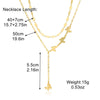 Alloy Butterfly Women's Collarbone Necklace With Electroplating Treatment