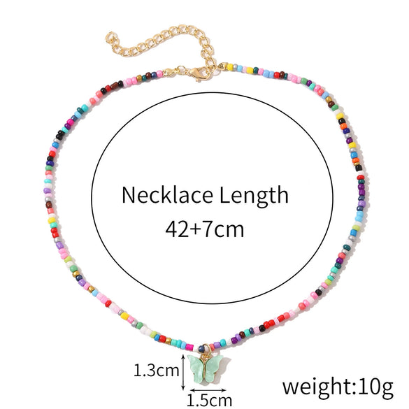 Alloy Butterfly Women's Collarbone Necklace With Electroplating Treatment