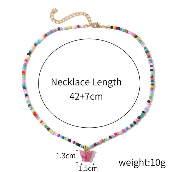 Alloy Butterfly Women's Collarbone Necklace With Electroplating Treatment