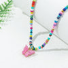 Alloy Butterfly Women's Collarbone Necklace With Electroplating Treatment
