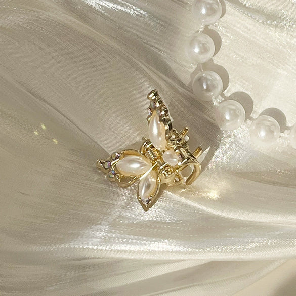 Alloy Butterfly Women's Hairpin Clip With Electroplating Highend Style