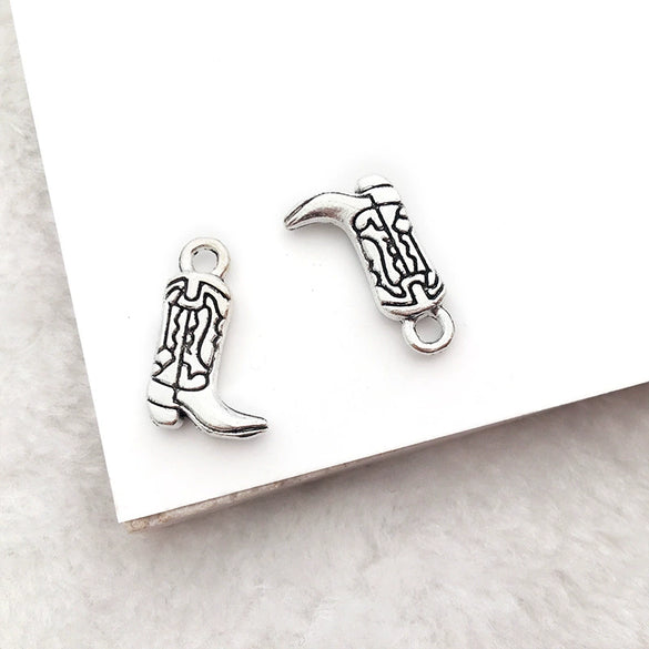 Alloy Cactus Western Denim Hat Electroplating Creative Diy Pendant Accessories For Bracelet Necklace Keychain