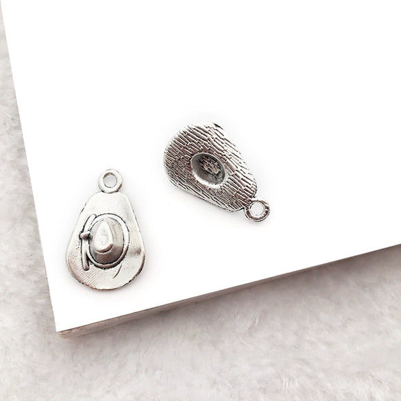 Alloy Cactus Western Denim Hat Electroplating Creative Diy Pendant Accessories For Bracelet Necklace Keychain