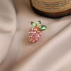 Alloy Carrot Antiglare Brooch Electroplated Women's Minimalist Fruit Style Suit Accessory
